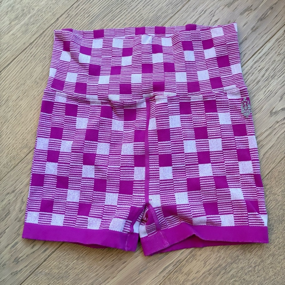 Free people movement checkered shorts